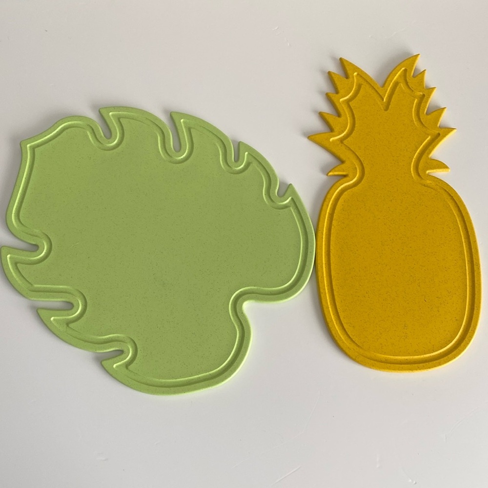 Target Sun Squad Palm leaf Pineapple cutting boards summer NWT